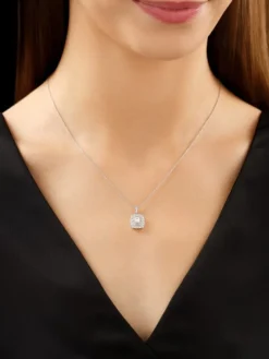 Apart Zawieszka z białego złota z diamentami - 0,72 ct - próba 585< Zawieszki