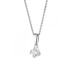 Best Apart Zawieszka z białego złota z brylantem - 0,24 ct - próba 585
