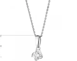 Best Apart Zawieszka z białego złota z brylantem - 0,24 ct - próba 585