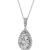 Discount Apart Zawieszka z białego złota z brylantami - 0,57 ct - próba 585