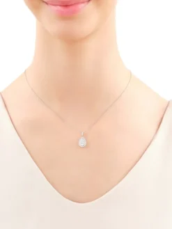 Discount Apart Zawieszka z białego złota z brylantami - 0,57 ct - próba 585