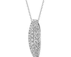 New Apart Zawieszka z białego złota z brylantami - 0,50 ct - próba 750