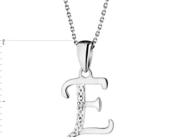 Best Apart Zawieszka z białego złota z diamentem - litera E - 0,003 ct - próba 585