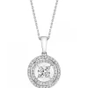New Apart Zawieszka z białego złota z diamentami - 0,25 ct - próba 585