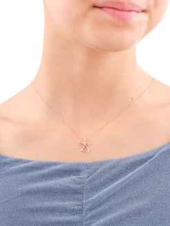 Apart Zawieszka z różowego złota z diamentem - aniołek, serce - 0,003 ct - próba 375< Wszystkie