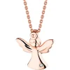 Apart Zawieszka z różowego złota z diamentem – aniołek - 0,002 ct - próba 585< Zawieszki