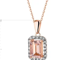 Apart Zawieszka z różowego złota z diamentami i morganitem - próba 585