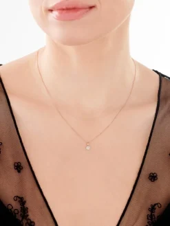 Apart Zawieszka z różowego złota z diamentami - 0,04 ct - próba 585< Zawieszki