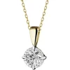 Discount Apart Zawieszka z żółtego i białego złota z brylantem - 0,08 ct - próba 585