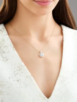 Best Apart Zawieszka z żółtego i białego złota z brylantami - 1,02 ct - próba 585