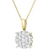Clearance Apart Zawieszka z żółtego złota z brylantami - 0,35 ct - próba 585