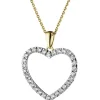 Apart Zawieszka z żółtego złota z brylantami - serce - 0,33 ct - próba 585< Zawieszki