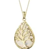 Clearance Apart Zawieszka z żółtego złota z brylantem - drzewko - 0,008 ct - próba 585