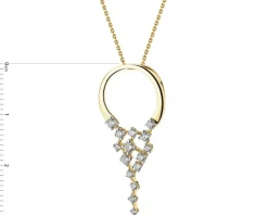 Apart Zawieszka z żółtego złota z brylantami - 0,29 ct - próba 585< Zawieszki