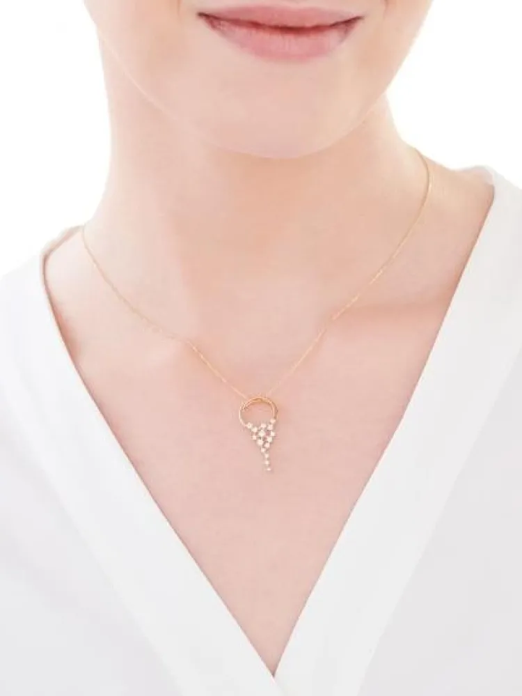 Apart Zawieszka z żółtego złota z brylantami - 0,29 ct - próba 585< Zawieszki