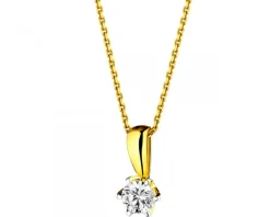 Sale Apart Zawieszka z żółtego złota z brylantami - 0,25 ct - próba 750