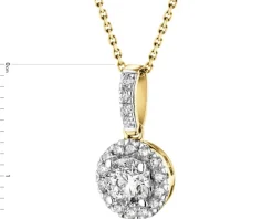 Discount Apart Zawieszka z żółtego złota z brylantami - 0,45 ct - próba 585