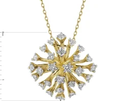 Apart Zawieszka z żółtego złota z brylantami - 0,34 ct - próba 585< Wszystkie