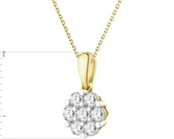 Best Apart Zawieszka z  żółtego złota z brylantami laboratoryjnymi - 0,35 ct - próba 585
