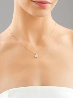 Best Apart Zawieszka z  żółtego złota z brylantami laboratoryjnymi - 0,35 ct - próba 585