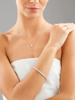 Best Apart Zawieszka z  żółtego złota z brylantami laboratoryjnymi - 0,35 ct - próba 585