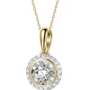 Apart Zawieszka z żółtego złota z brylantami - serce - 0,21 ct - próba 585< Zawieszki