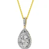 Apart Zawieszka z żółtego złota z brylantami - 0,57 ct - próba 585< Zawieszki