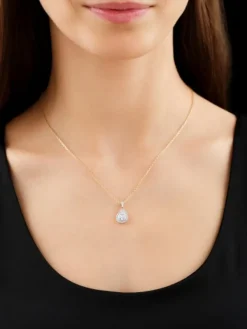 Apart Zawieszka z żółtego złota z brylantami - 0,57 ct - próba 585< Zawieszki
