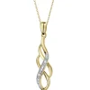 Apart Zawieszka z żółtego złota z brylantami - 0,02 ct - próba 585< Zawieszki