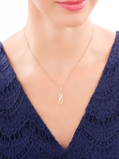 Apart Zawieszka z żółtego złota z brylantami - 0,02 ct - próba 585< Zawieszki
