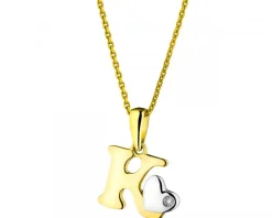 Apart Zawieszka z żółtego złota z diamentem - litera K - 0,004 ct - próba 375< Zawieszki