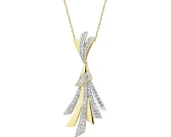 Best Apart Zawieszka z żółtego złota z diamentami - 0,18 ct - próba 585