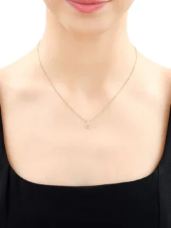 Best Apart Zawieszka z żółtego złota z diamentami - serce - 0,04 ct - próba 585