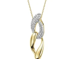 Sale Apart Zawieszka z żółtego złota z diamentami - 0,15 ct - próba 585