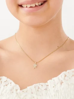 Apart Zawieszka z żółtego złota z diamentami - koniczyna - 0,006 ct - próba 585< Zawieszki