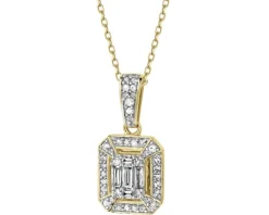 Best Apart Zawieszka z żółtego złota z diamentami - 0,24 ct - próba 585