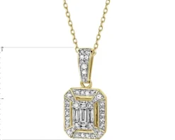 Best Apart Zawieszka z żółtego złota z diamentami - 0,24 ct - próba 585