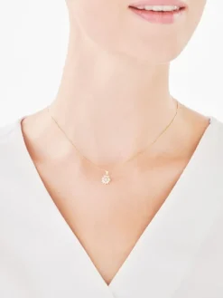 New Apart Zawieszka z żółtego złota z diamentem - 0,005 ct - próba 585