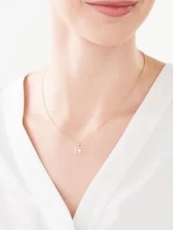 Apart Zawieszka z żółtego złota z diamentem - litera H - 0,004 ct - próba 375< Zawieszki