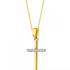 Outlet Apart Zawieszka z żółtego złota z diamentami - krzyż - 0,02 ct - próba 375