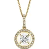 Apart Zawieszka z żółtego złota z diamentami - 0,17 ct - próba 750< Zawieszki