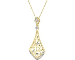 Apart Zawieszka z żółtego złota z diamentami - 0,08 ct - próba 585< Zawieszki