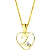 Apart Zawieszka z żółtego złota z diamentem - litera Z, serce - 0,005 ct - próba 375