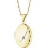 Sale Apart Zawieszka z żółtego złota z diamentem - puzderko - 0,005 ct - próba 375