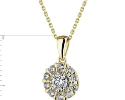 Sale Apart Zawieszka z żółtego złota z diamentami - 0,33 ct - próba 585