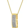 Discount Apart Zawieszka z żółtego złota z diamentami - 0,15 ct - próba 585