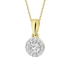 New Apart Zawieszka z żółtego złota z diamentami - 0,25 ct - próba 585