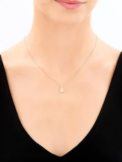Best Apart Zawieszka z żółtego złota z diamentami - koliber - 0,01 ct - próba 375