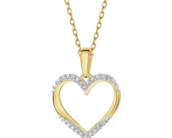 Apart Zawieszka z żółtego złota z diamentami - serce - 0,05 ct - próba 585< Wszystkie