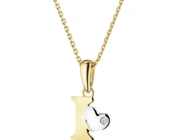 Best Apart Zawieszka z żółtego złota z diamentem - litera I - 0,004 ct - próba 375